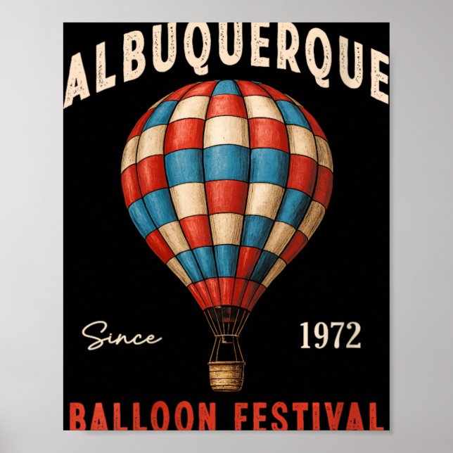 Womens Albuquerque Balloon Festival New Mexico Fie Poster (Front)