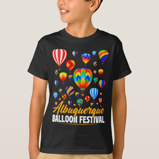 Womens Albuquerque Hot Air Balloon Festival Balloo T-Shirt (Front)