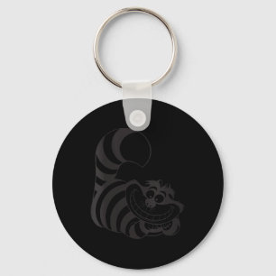 Womens Alice In Wonderland - Cheshire Cat Outline Key Ring