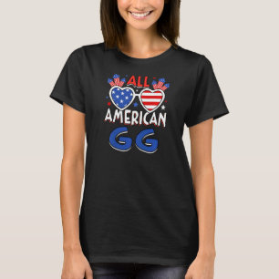 Womens All American Gg 4th Of July American Flag S T-Shirt