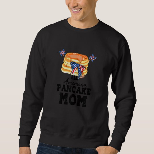Womens All American Pancake Mom Women 1 Sweatshirt (Front)