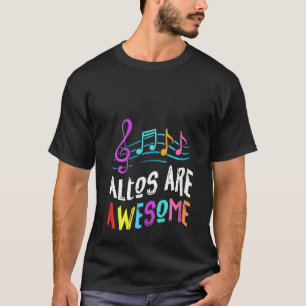 Womens Alto Altos Awesome Colourful Musical Note C T-Shirt
