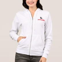 Women's American Apparel Flex Fleece Zip Hoodie