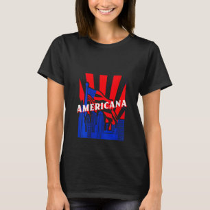 Womens Americana, City, Flag, BJJ, Jiu Jitsu, MMA, T-Shirt