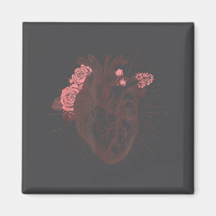 Women's Anatomical Heart Human Heart Anatomy Shirt Magnet