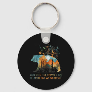 Womens And Into The Forest I Go To Lose My Mind Ca Key Ring