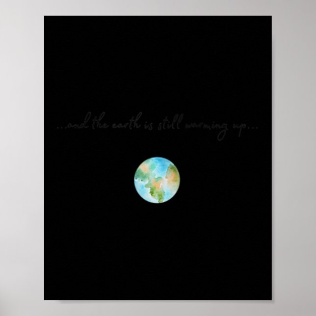 Womens And It Is Warming Up Global Warming Poster (Front)