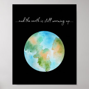 Womens And It Is Warming Up Global Warming Poster