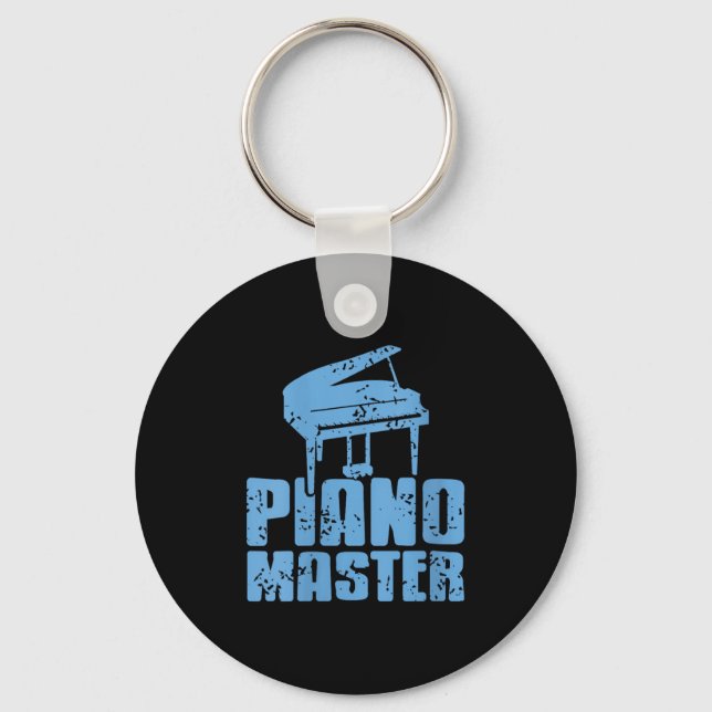 Womens Ano Master Confident Musician Pro Keyboard  Key Ring (Front)