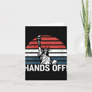 Womens Anti Maga Resistance Statue Of Liberty Hand Card