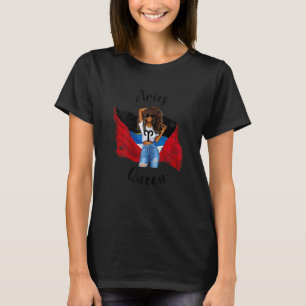 Womens Antiguan Aries Queen Afro African Zodiac An T-Shirt