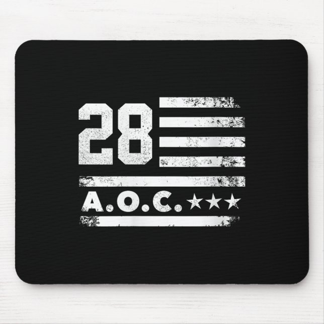 Womens Aoc 2028 A.o.c. 2028 For President American Mouse Pad (Front)