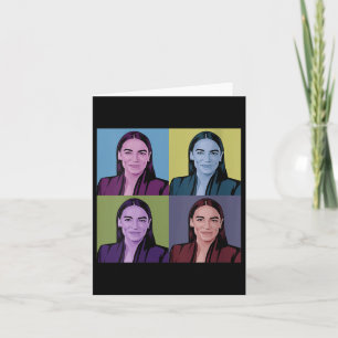 Womens Aoc Alexandria Ocasio-cortez First Female P Card