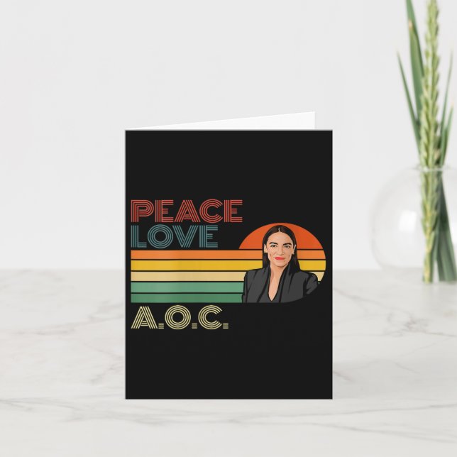Womens Aoc Alexandria Ocasio-cortez First Female P Card (Front)
