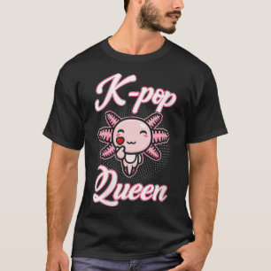 Womens Aolotl KPop Queen KPop Merch VNeck  T-Shirt