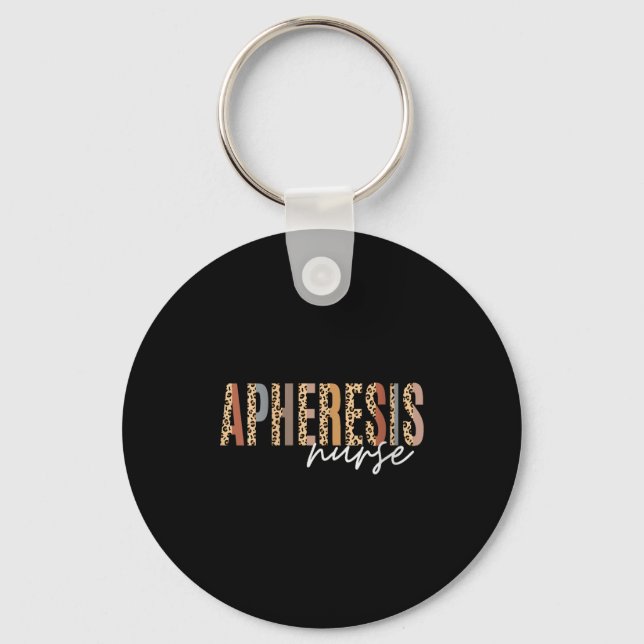 Womens Apheresis Nurse Dialysis Hematology Oncolog Key Ring (Front)