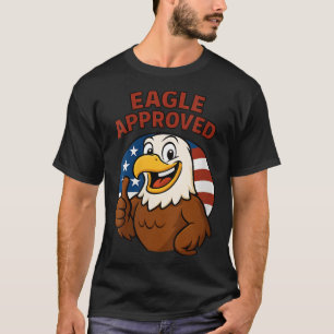 Womens Approved Thumbs Up Patriotic Usa American F T-Shirt