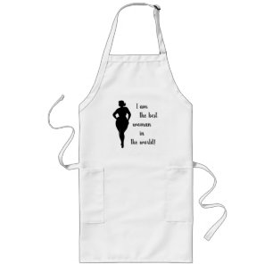 Women's Apron with a woman's silhouette