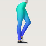 Women's Aqua Blue Full Length  Leggings<br><div class="desc">Style: Leggings Style AND comfort are both be king in the perfect pair of leggings. Custom made with care; each pair is printed before being sewn, allowing for fun designs on every square inch. You can wear your leggings over and over, and they won't lose their shape. Get comfy and...</div>