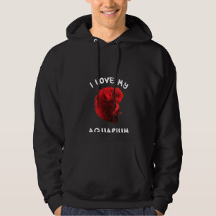 Womens Aquarist - I Love My Aquarium with Siamese Hoodie