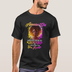 Womens Aquarius Queens Born In January 20 Februar T-Shirt