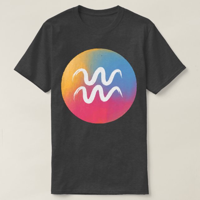 Womens Aquarius Zodiac Horoscope Astrology Premium T-Shirt (Design Front)
