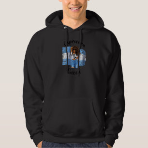 Womens Argentina Capricorn Queen Afro Hair African Hoodie