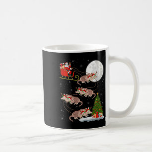 Womens Armadillo Santa Sleigh Flying Funny Magical Coffee Mug