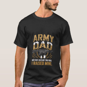 Womens Army Dad Proud Veteran Father s Day Gift V T-Shirt
