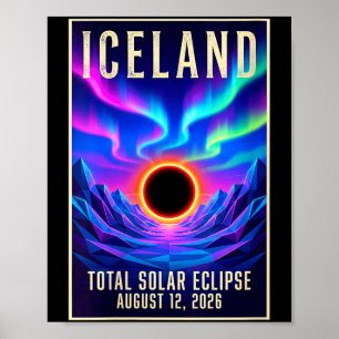 Women's Art Solar Eclipse 2026 Totality 12th Augus Poster