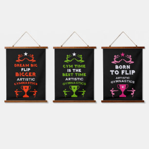 Women's Artistic Gymnastics Hanging Tapestry