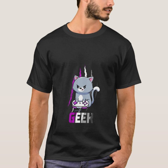 Womens Asexual Geek Nerd Pride Lgbt Video Game Lov T-Shirt (Front)