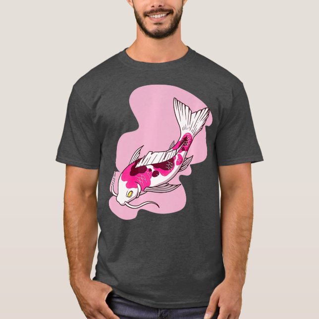 Womens Asian Koi Fish Japanese Premium T-Shirt (Front)