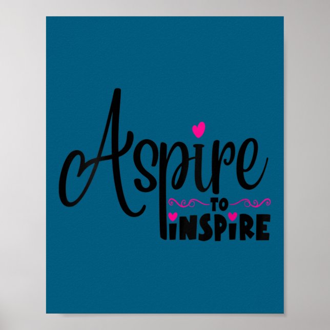 Womens Asre To Insre Sitive Motivational Gift Tee  Poster (Front)