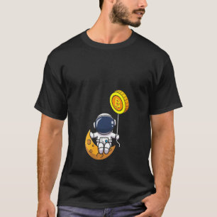 Womens Astronaut Bitcoin Btc To The Moon Universe T-Shirt