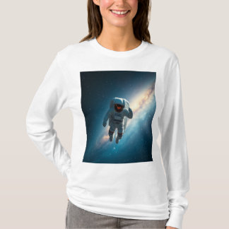 Women's Astronaut Galaxy Long Sleeve T-Shirt