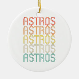 Womens Astros Ceramic Ornament