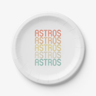 Womens Astros  Paper Plate