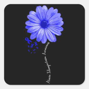 Womens Ataxia Telangiectasia Awareness Family Surv Square Sticker