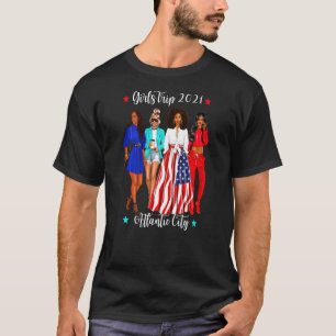 Womens Atlantic City Girls Trip 2021 Black Womens T-Shirt