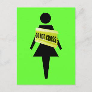Women's attitude funny women's postcard