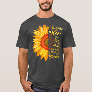 Womens August Girls 1969 Birthday Gift 53 Years Ol T-Shirt