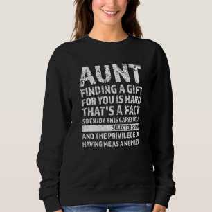 Womens Aunt Finding A Gist For You Is Hard Godmoth Sweatshirt