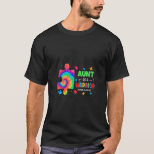 Womens Aunt Of A Warrior Autism Family Matching Au T-Shirt