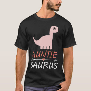 Womens Auntisaurus Dinosaur Rex Auntie Colourful A T-Shirt