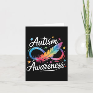 Womens Autism Awareness Infinity Symbol Design For Card