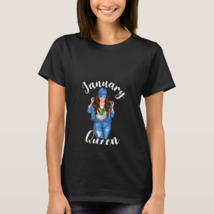 Womens Autism Mum January Queen Autism Awareness A T-Shirt