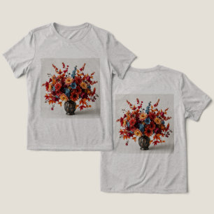 Women's Autumn Bouquet Grey Triblend T-Shirt Tri-Blend Shirt