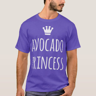 Womens Avocado Princess Cute Vegan  T-Shirt