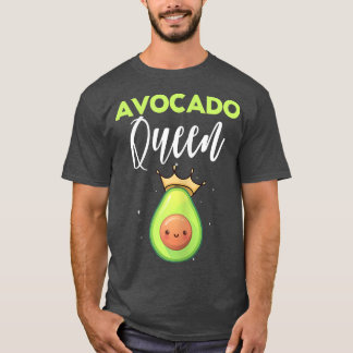 Womens Avocado Queen Keto Diet Vegan Vegetarian Gu T-Shirt